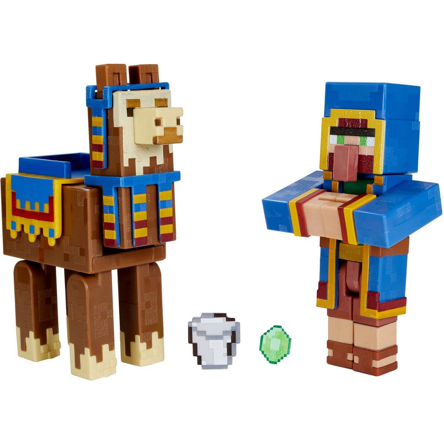 Набор фигурок Minecraft Странствующий торговец и Лама GTP29 - фото 1