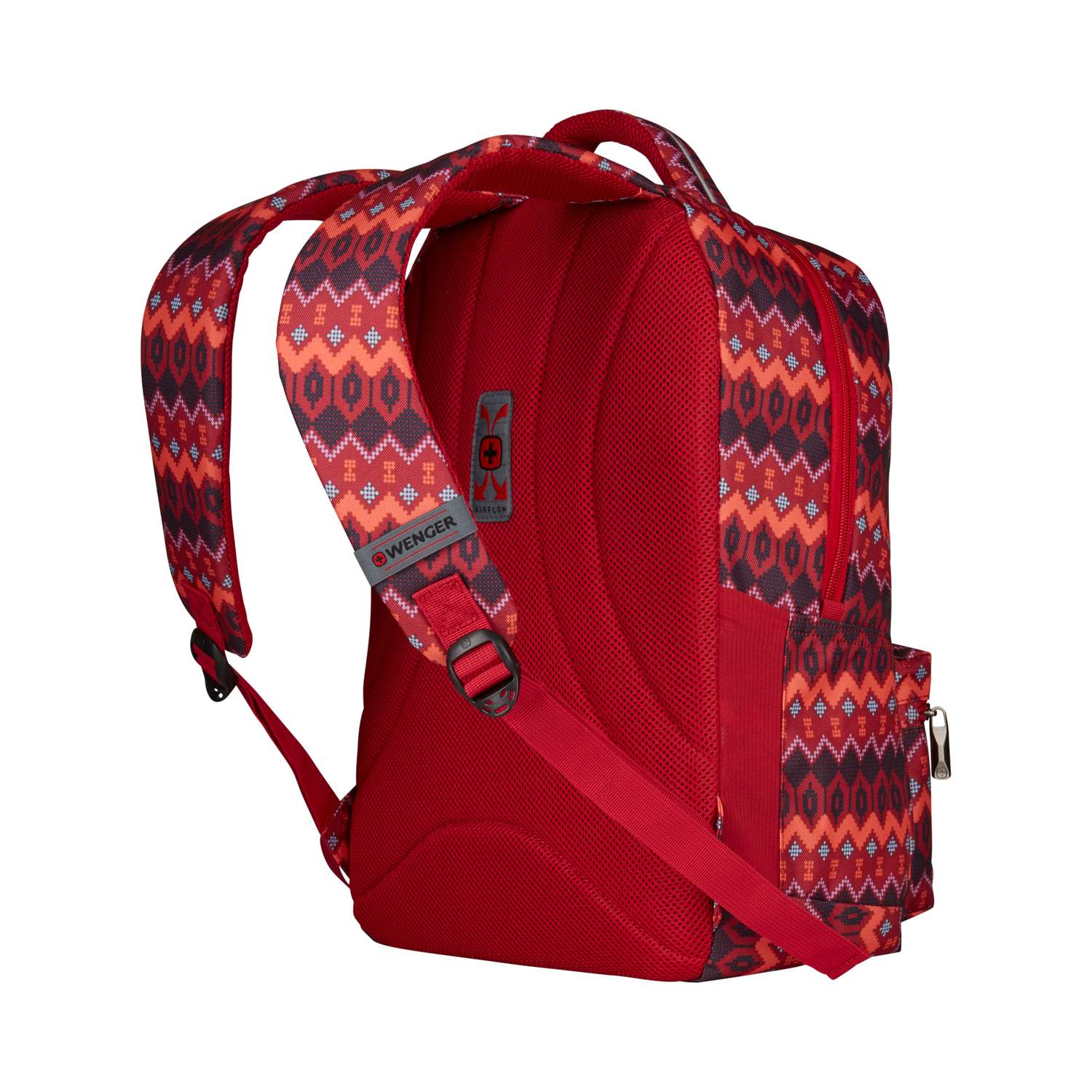 Рюкзак Wenger красный с рисунком ёлочка - фото 4