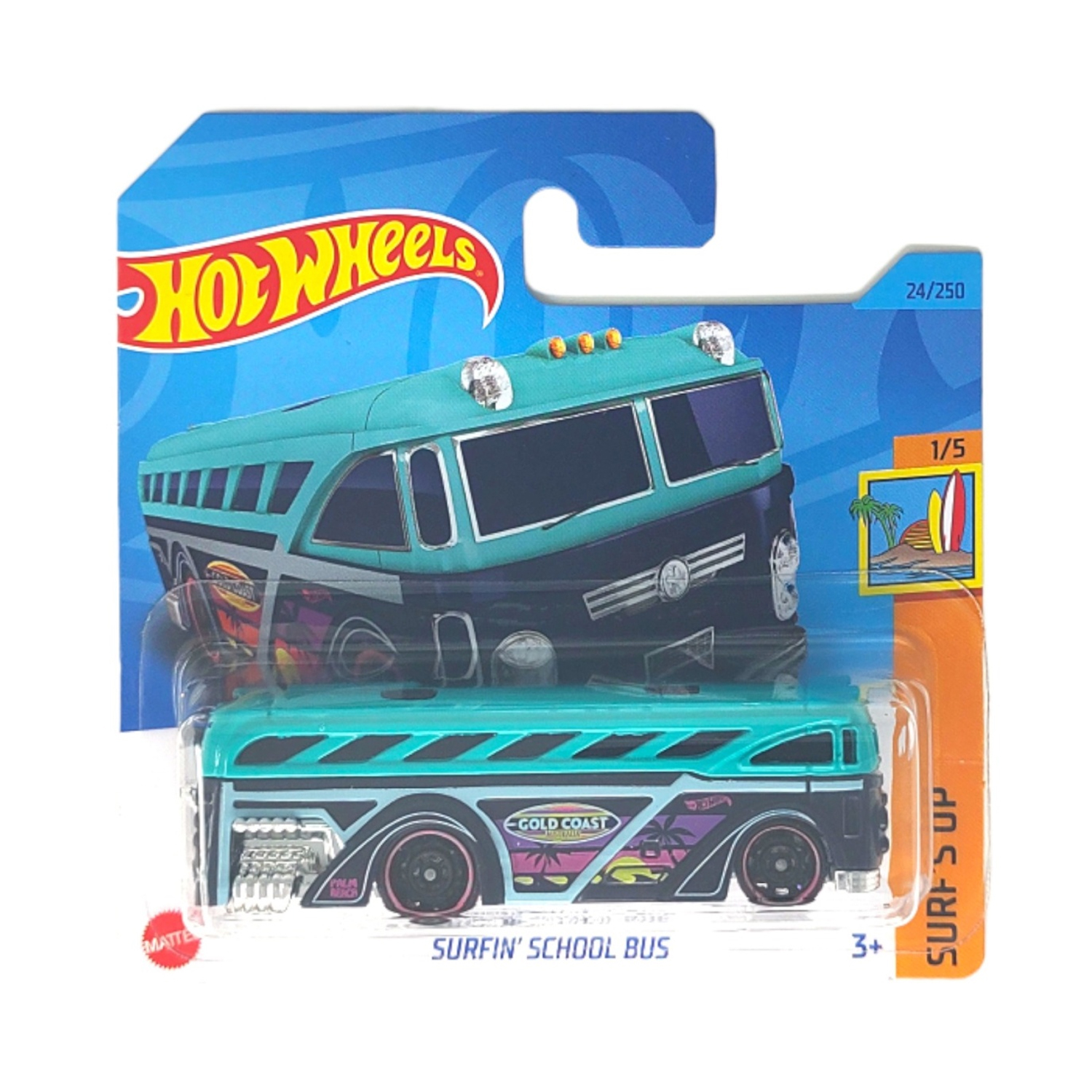 Игрушечная машинка Hot Wheels surfin school bus купить по цене 349 ₽ в  интернет-магазине Детский мир