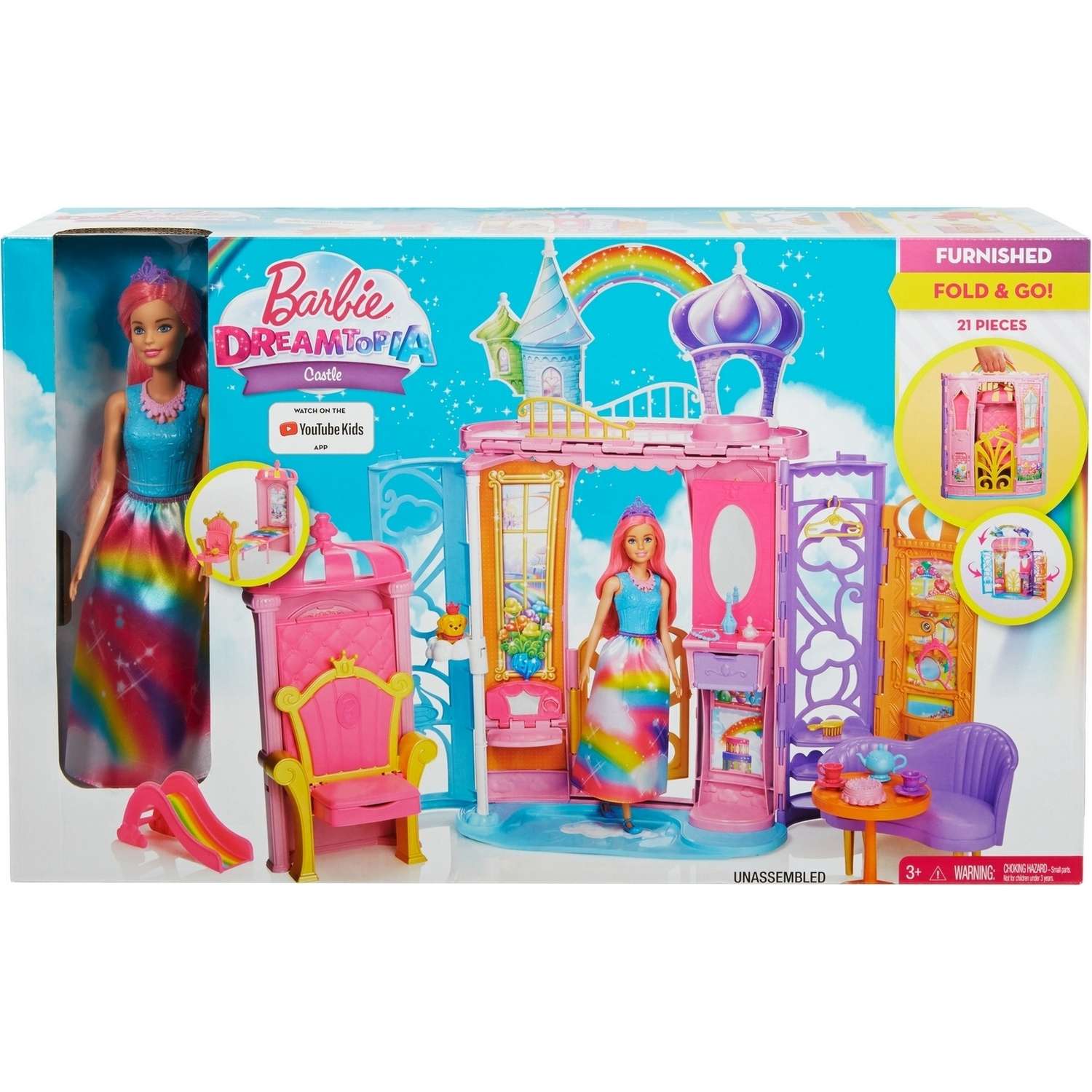 Дом Barbie Переносной радужный дворец FRB15 FRB15 - фото 2