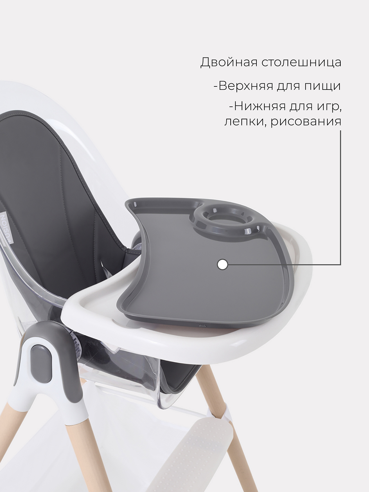 Стульчик для кормления MOWbaby Fusion трансформер - фото 5