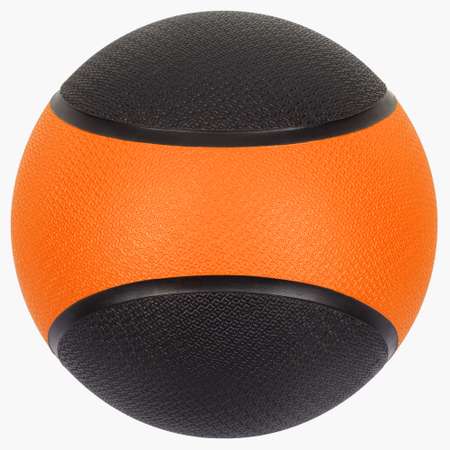 Медбол STRONG BODY медицинский мяч для фитнеса черно-оранжевый 3 кг