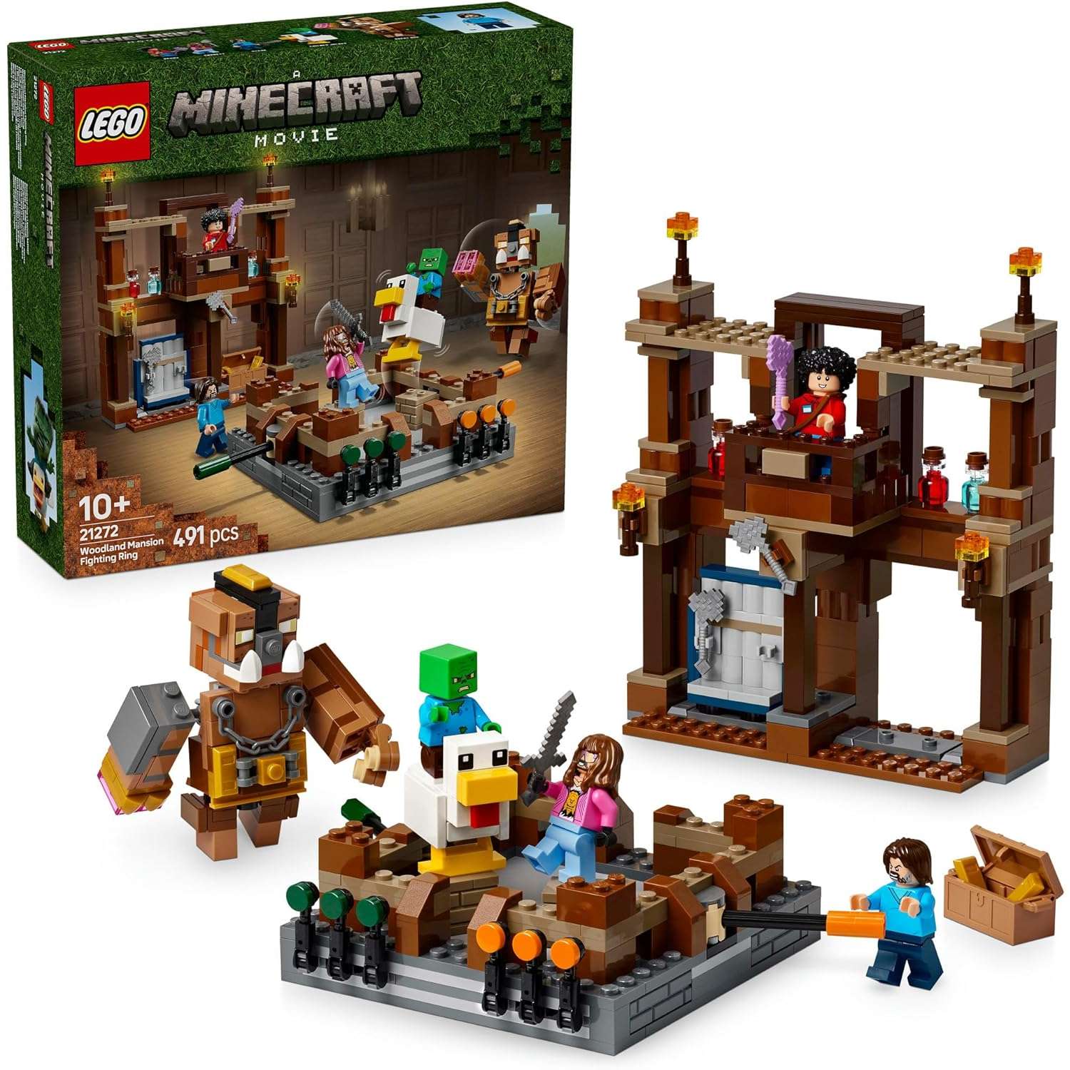 Конструктор LEGO Minecraft Лесной особняк блочный - фото 1