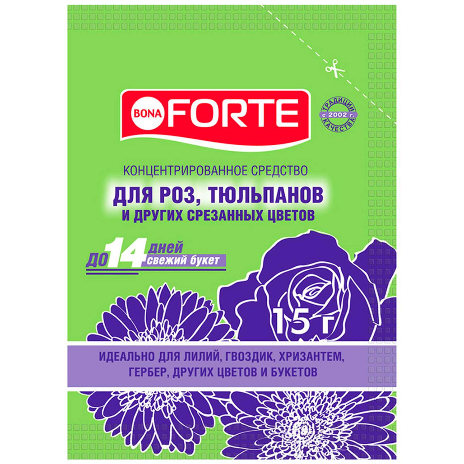 Средство Bona Forte для срезанных цветов сухое 15 г - фото 1