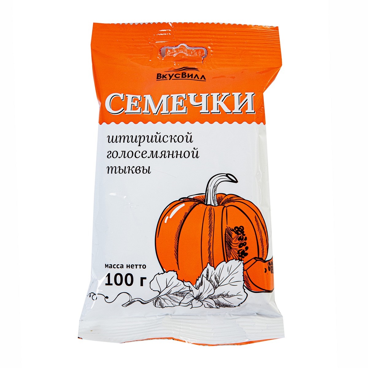 Семечки ВкусВилл штирийской голосемянной тыквы 100 г - фото 1