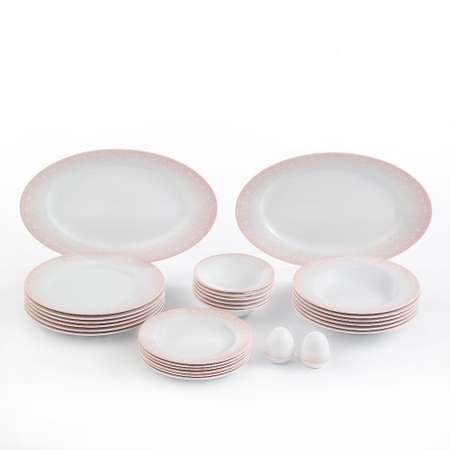 Сервиз столовый Zarin Porcelain Industries на 6 персон Italia F Sakura Pink 28 предметов