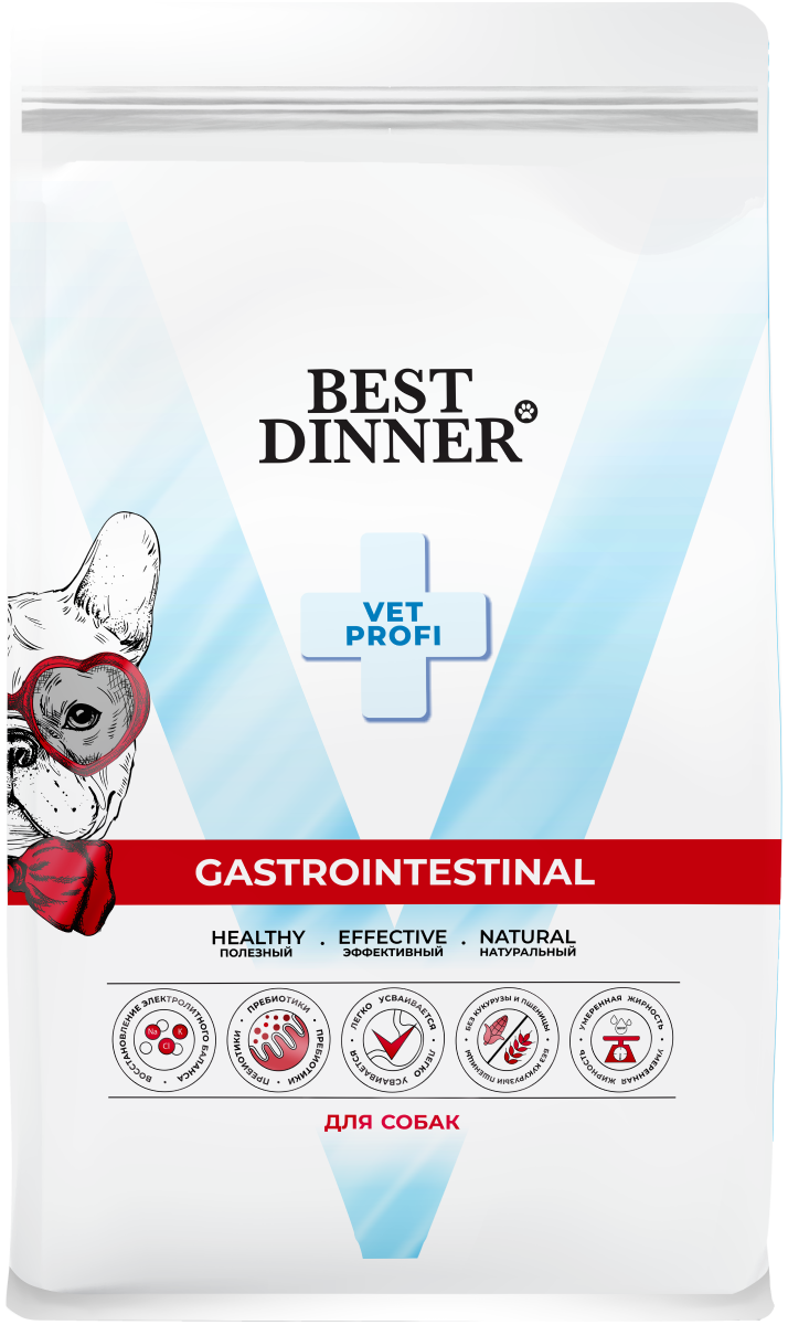 Сухой диетический корм для собак Best Dinner Vet Profi Gastrointestinal при заболевании ЖКТ, 2 кг - фото 1