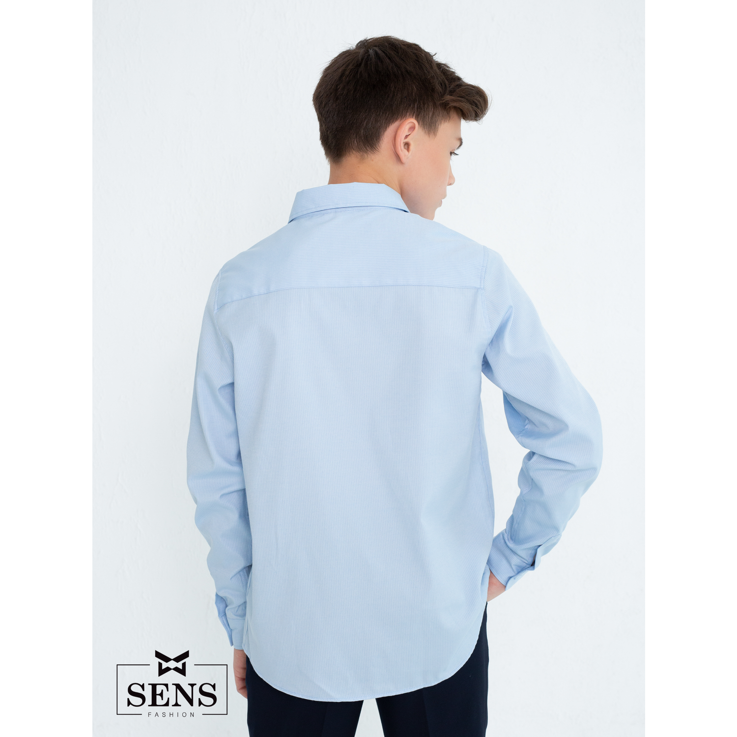 Рубашка Sens Fashion РМП/голубой - фото 3