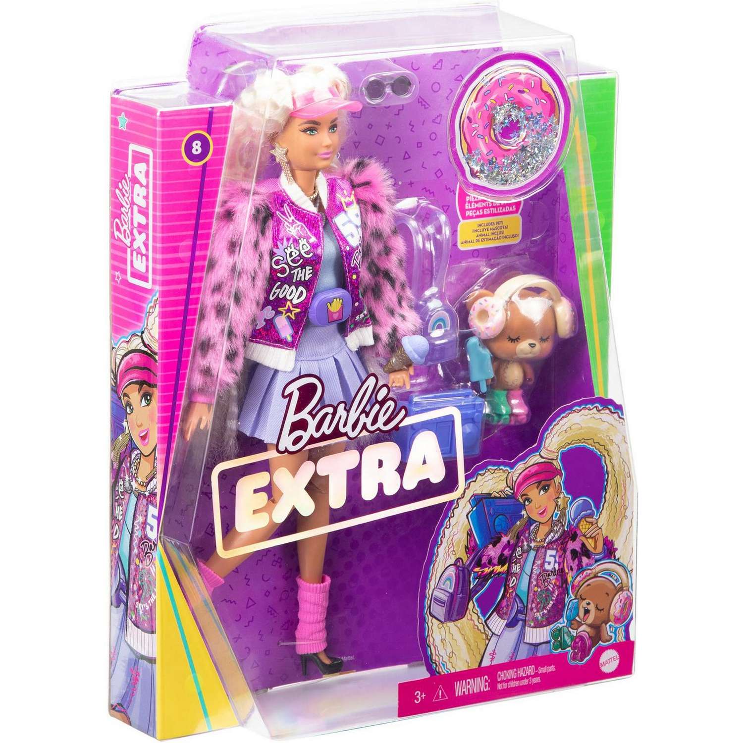 Кукла Barbie Экстра Блондинка с хвостиками GYJ77 GYJ77 - фото 3