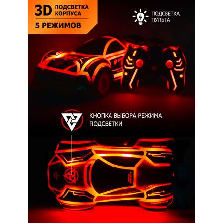 Игрушка на радиоуправлении ДЖАМБО гоночная 1:16 3D-подсветка корпуса и пульта 2.4GHz JB0404787