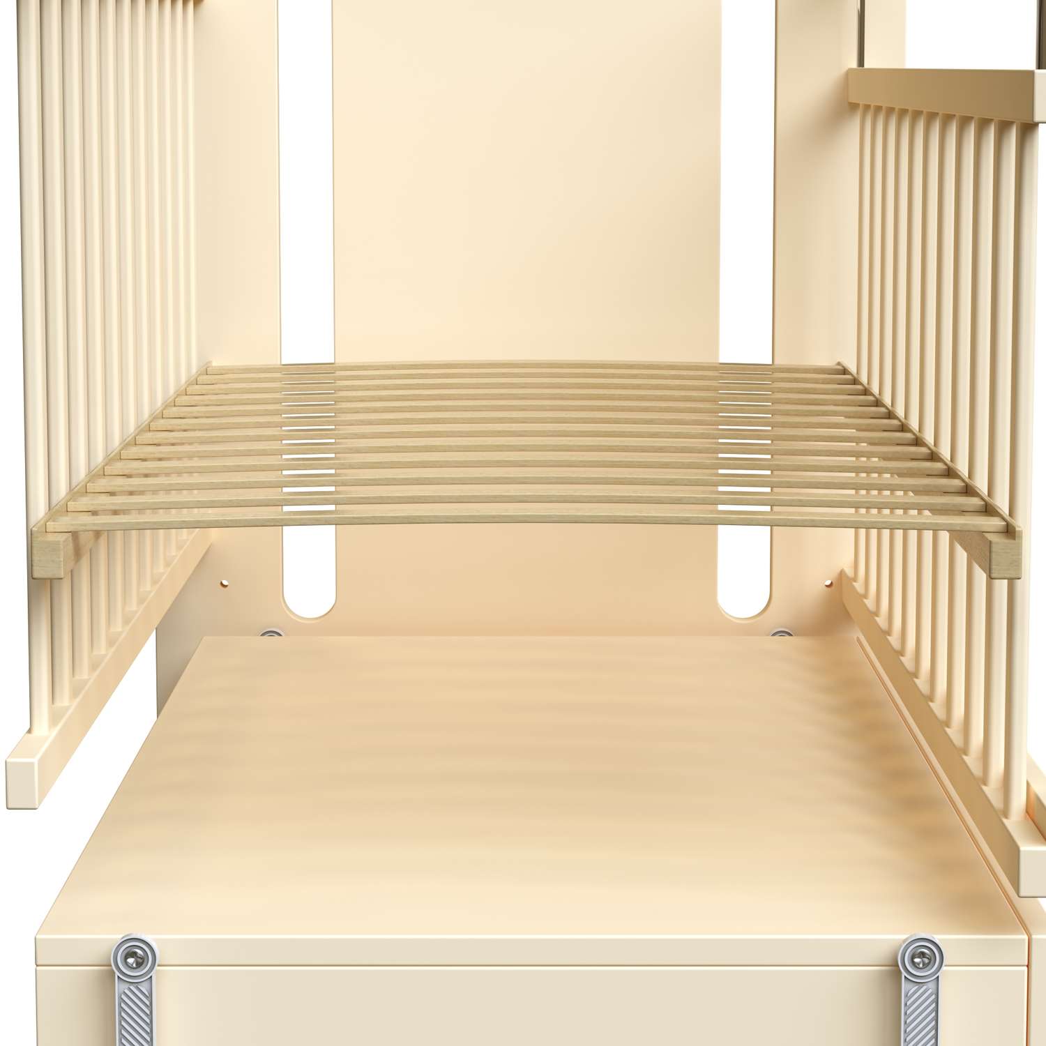 Детская кроватка ВДК Dino прямоугольная, продольный маятник (слоновая кость) - фото 5