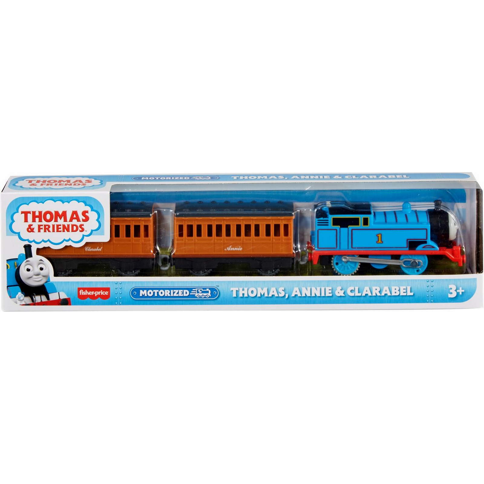 Паровозик Thomas & Friends Железная дорога Лучшие моменты Томас и  пассажирские вагончики моторизированный GPJ57 купить по цене 499 ₽ в  интернет-магазине Детский мир