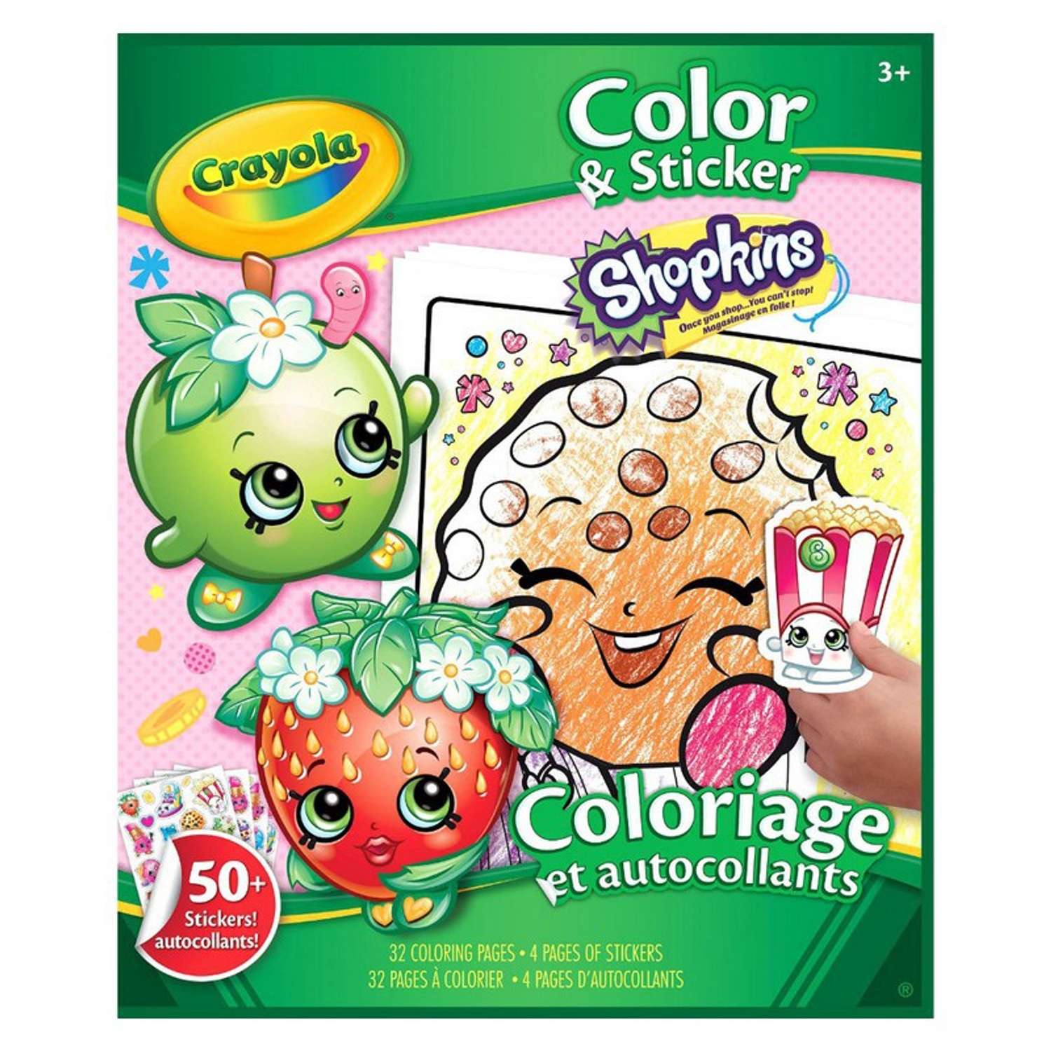 Раскраска Crayola Shopkins с наклейками 04-5854 - фото 1