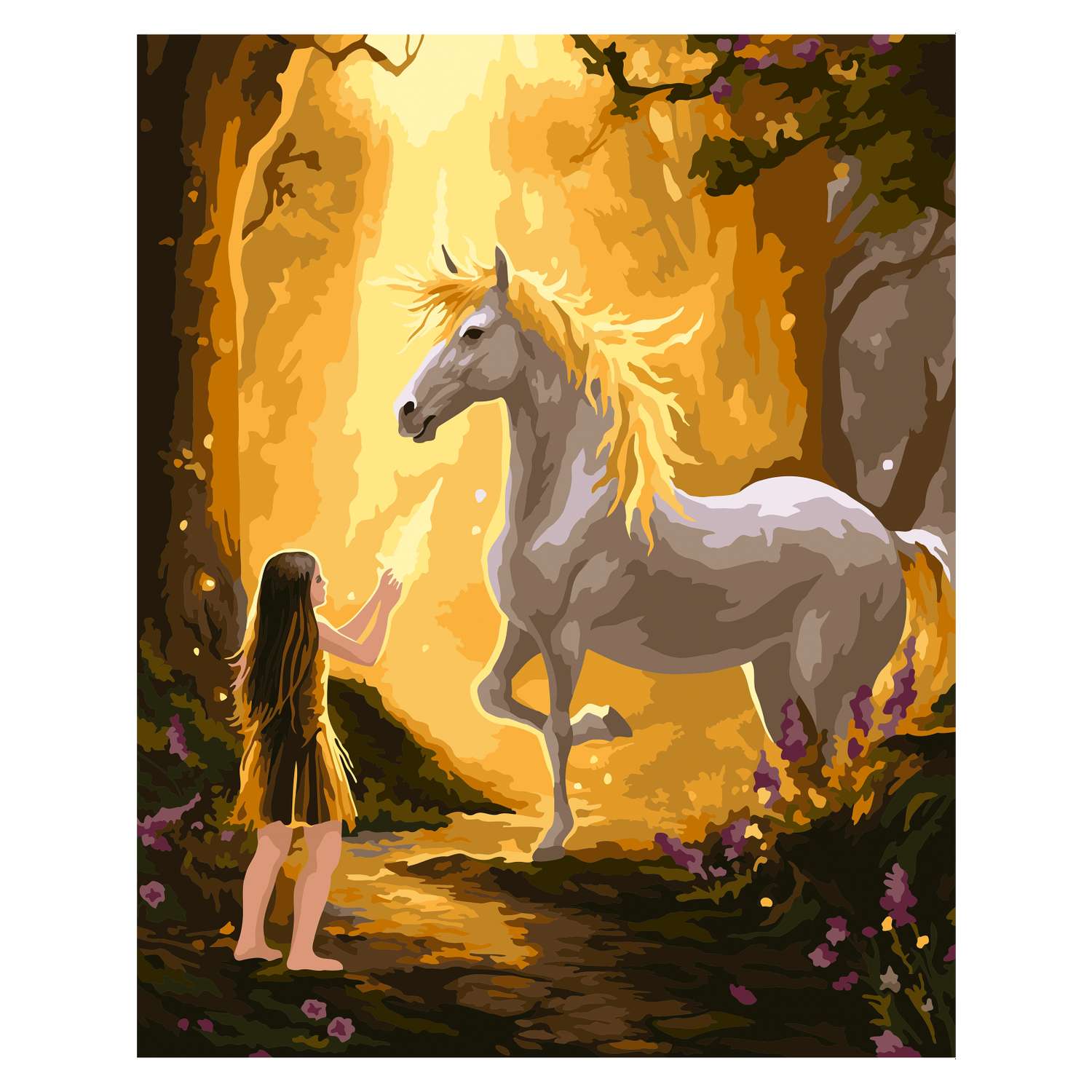 Картина по номерам Hobby Paint Холст на подрамнике 40х50 см Волшебство в лесу - фото 2