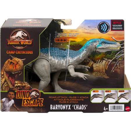 Фигурка Jurassic World Рычащий динозавр Барионикс Хаос HBX37