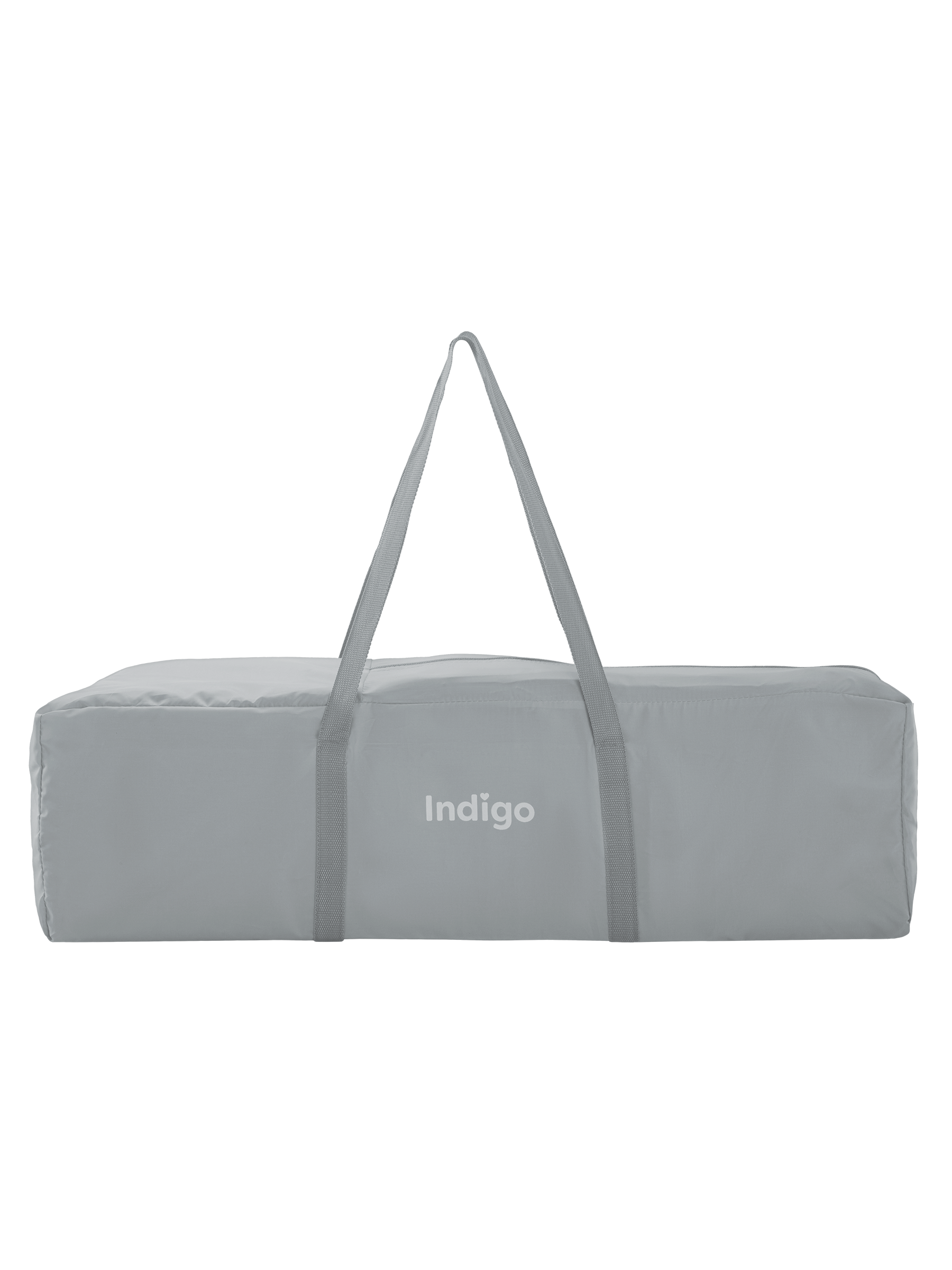 Манеж-кровать Indigo Bon-Bon лен приставной 2 уровня светло-серый 4657792384793 - фото 24