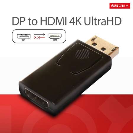 Видеокабель QUIVIRA Переходник DisplayPort - HDMI 4K UltraHD PX/DP-HDMI-4K