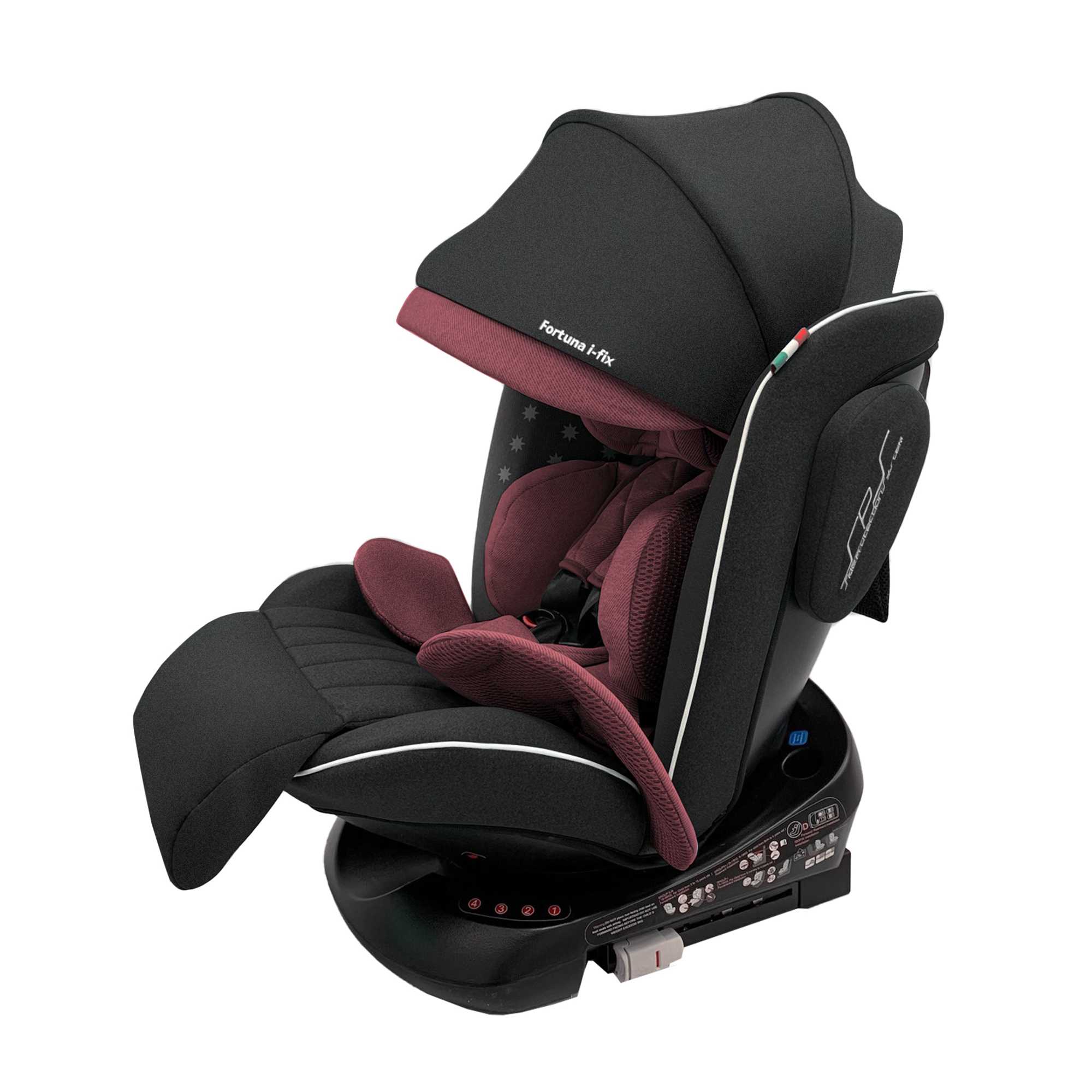 Автокресло 0-36кг Sweet Baby Fortuna 360 SPS isofix wine black - фото 1