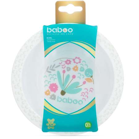 Тарелка BABOO Flora глубокая с 6месяцев 9-015