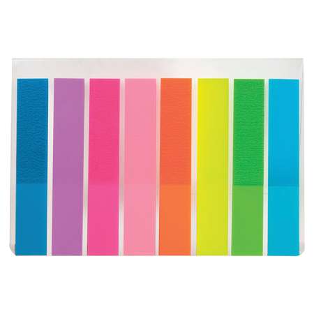 Закладки Brauberg самоклеящиеся для книг 45x8мм 7 цветов x 20 листов