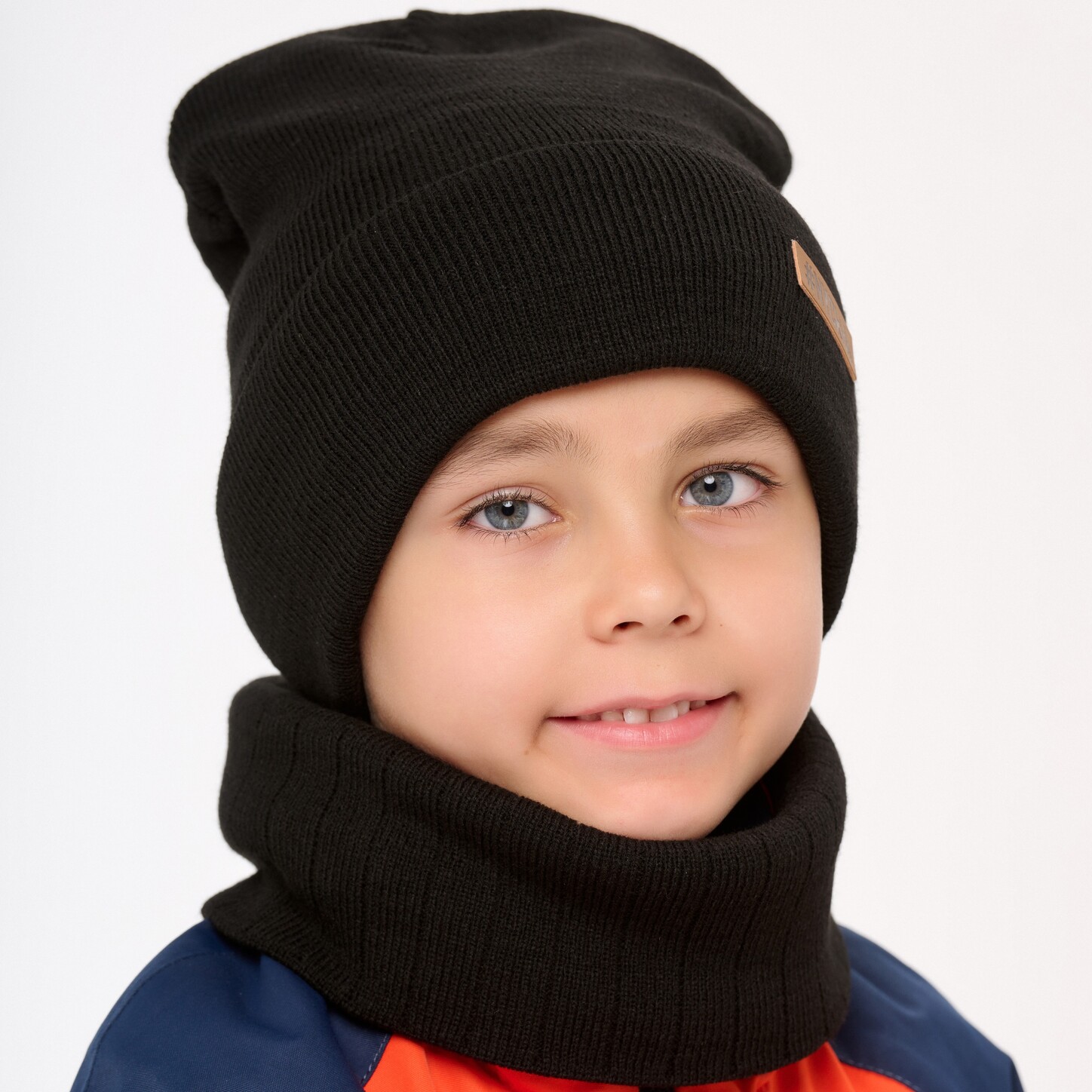 Шапка и снуд NYCkids NYC-H-41-Wlogo-black - фото 6