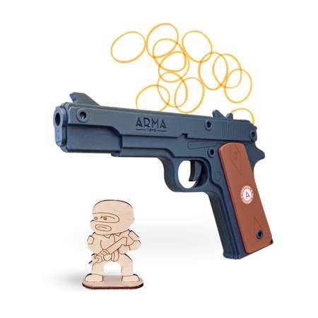 Резинкострел Arma.toys Игрушечный пистолет Кольт М1911 окрашенный