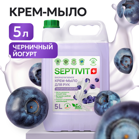 Крем-мыло SEPTIVIT Premium Черничный йогурт 5л