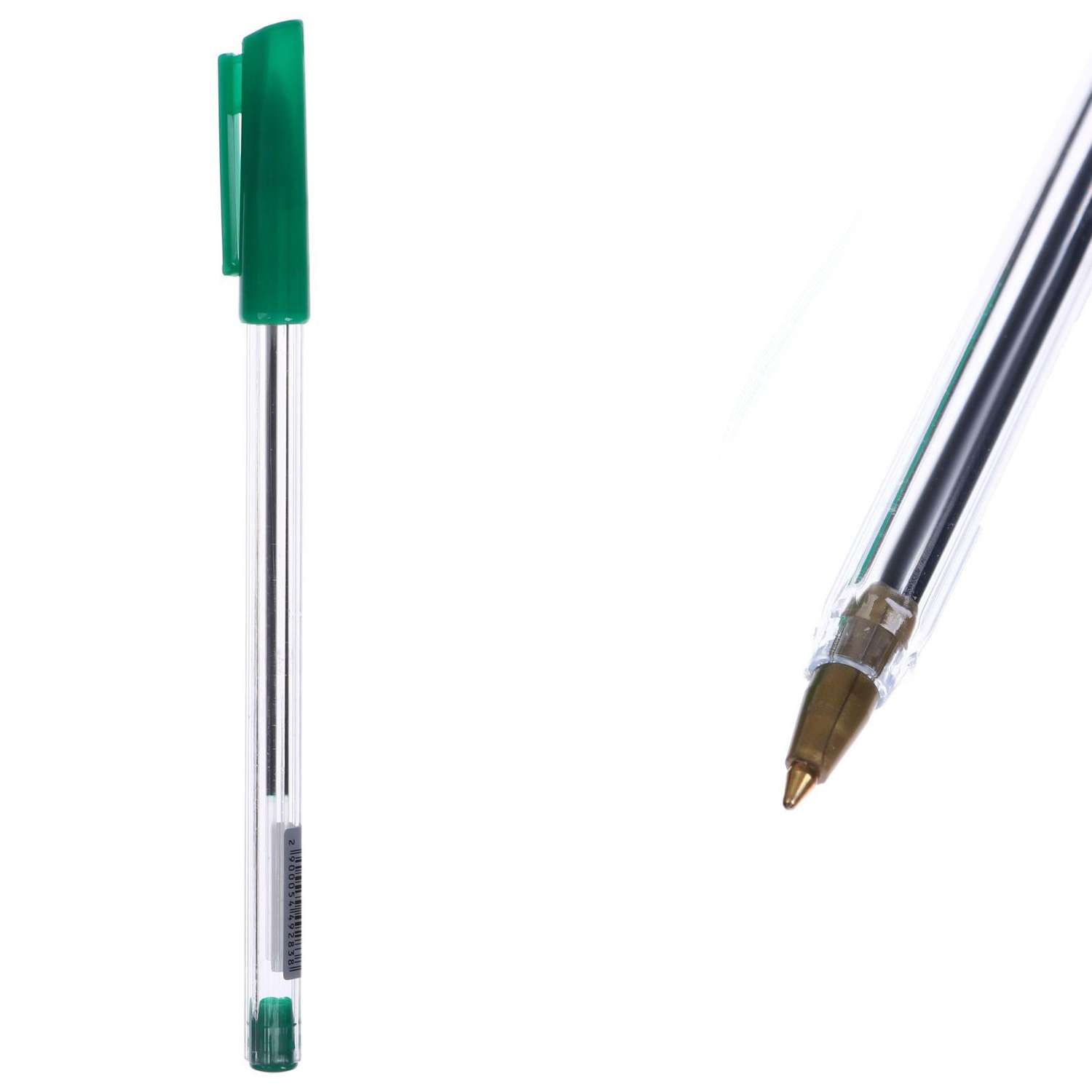 Ручка Calligrata 0.7 мм зеленый корпус прозрачный - фото 4