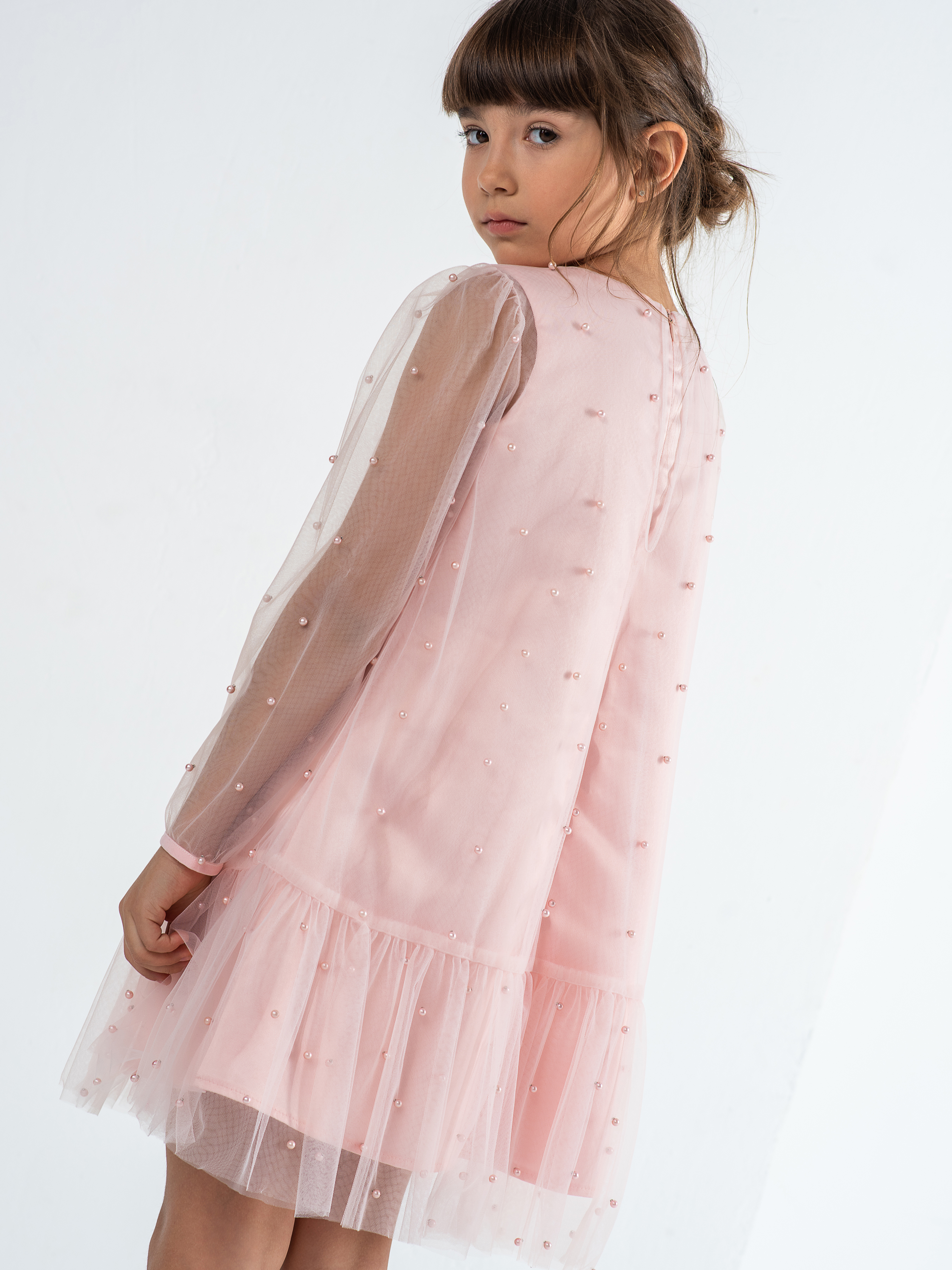 Платье LisaWeta D-078-23 розовый - фото 5
