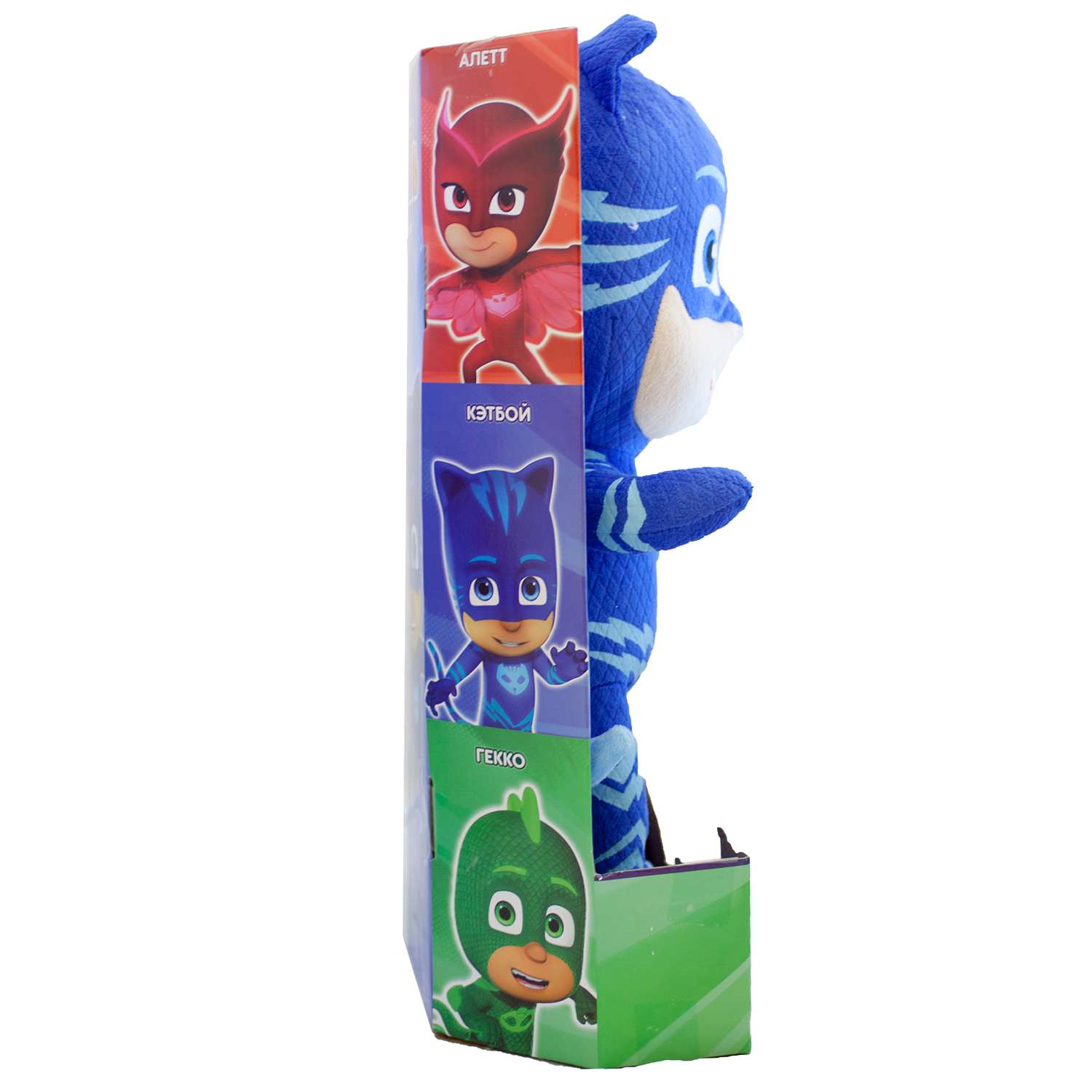 Мягкая игрушка PJ masks Кэтбой со звуком 38 см - фото 5