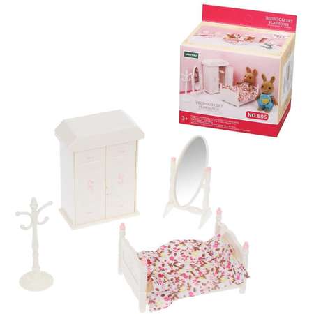 Игровой набор Наша Игрушка Спальня с мебелью для игрушек