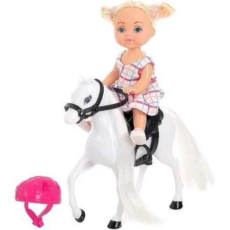 Игровой набор ABTOYS Кукла Defa Sairy и белая лошадка
