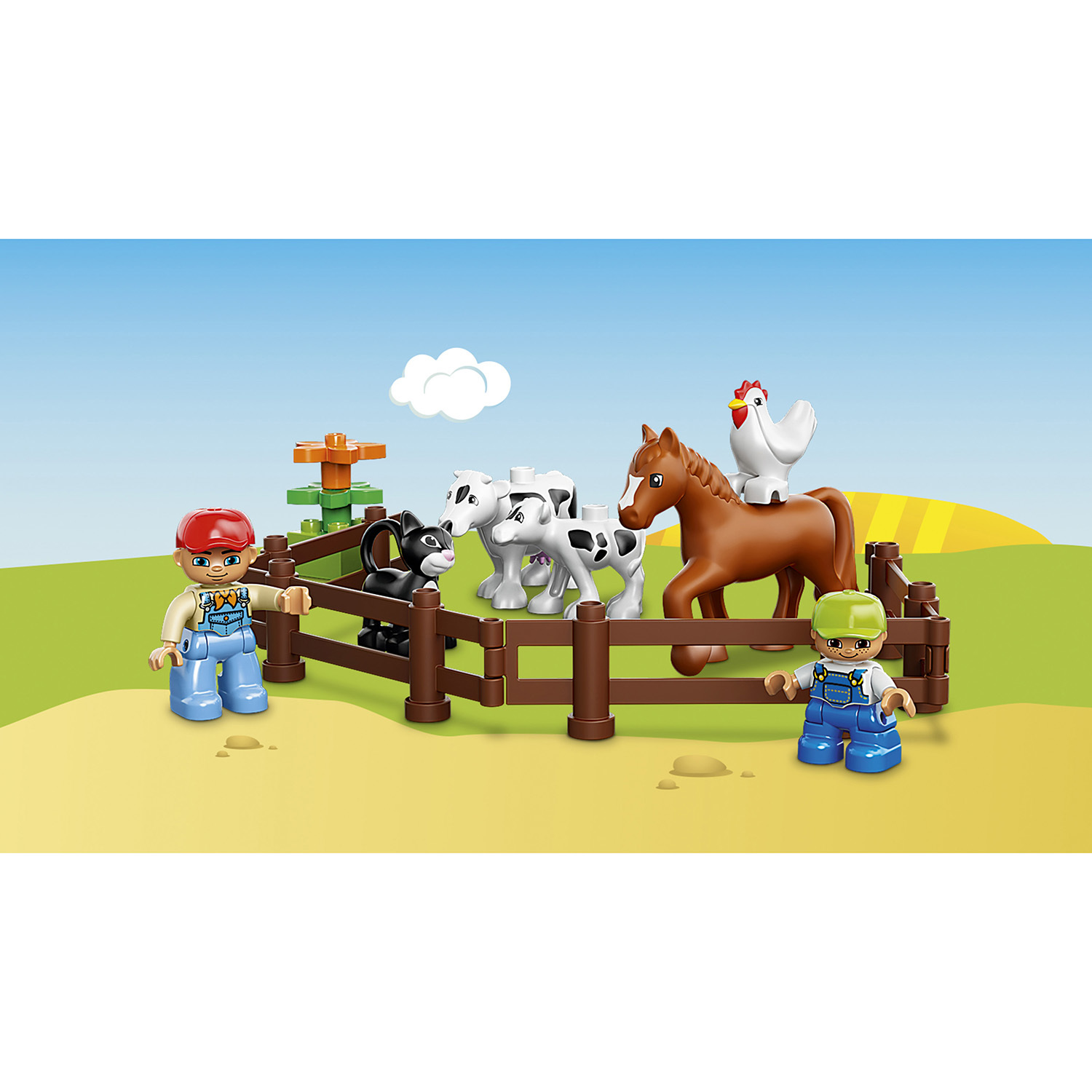 Конструктор LEGO DUPLO Town Большая ферма (10525) купить по цене 2679 ₽ в  интернет-магазине Детский мир