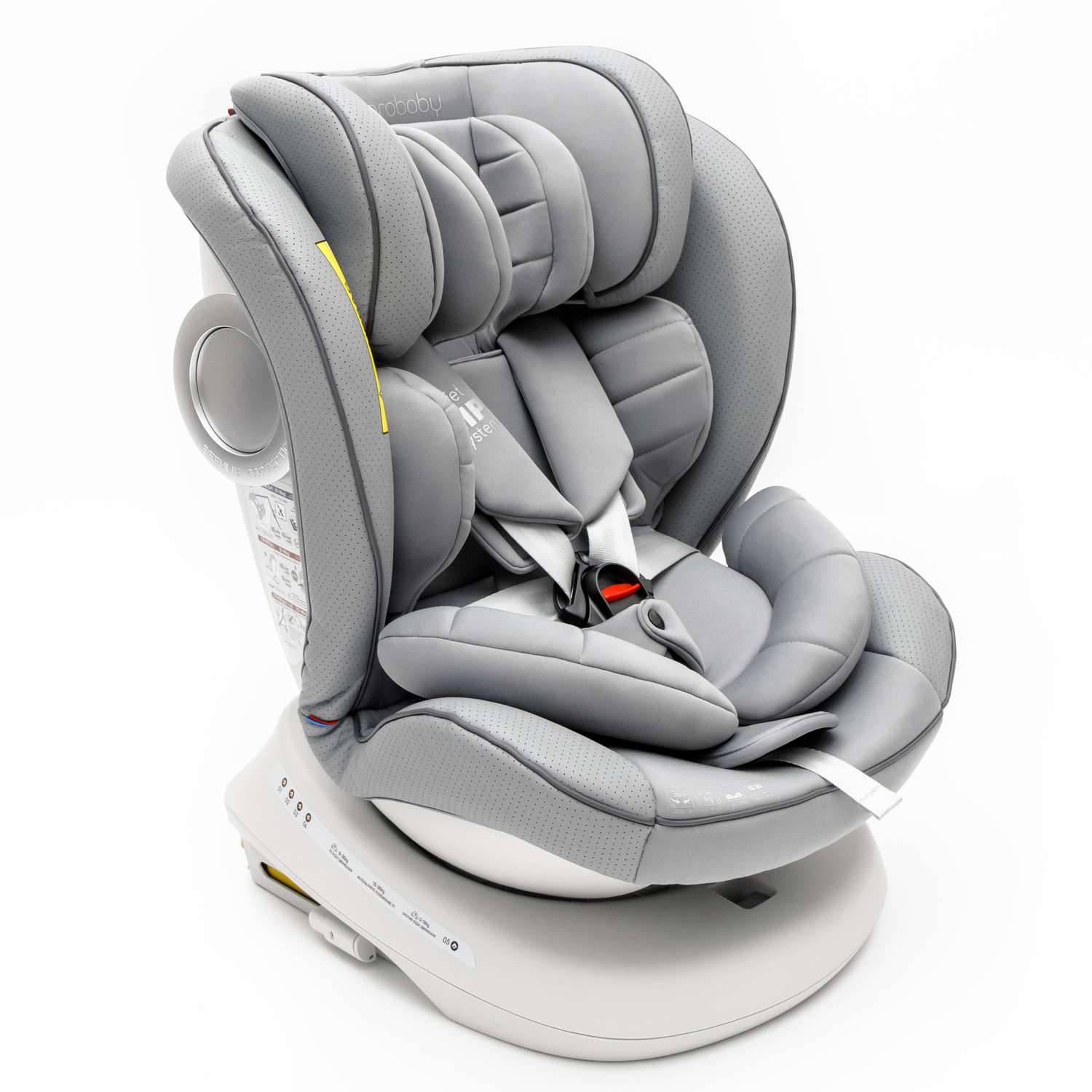 Автокресло Amarobaby Сhampion Isofix класс D группа 0+/1/2/3 Серый - фото 1