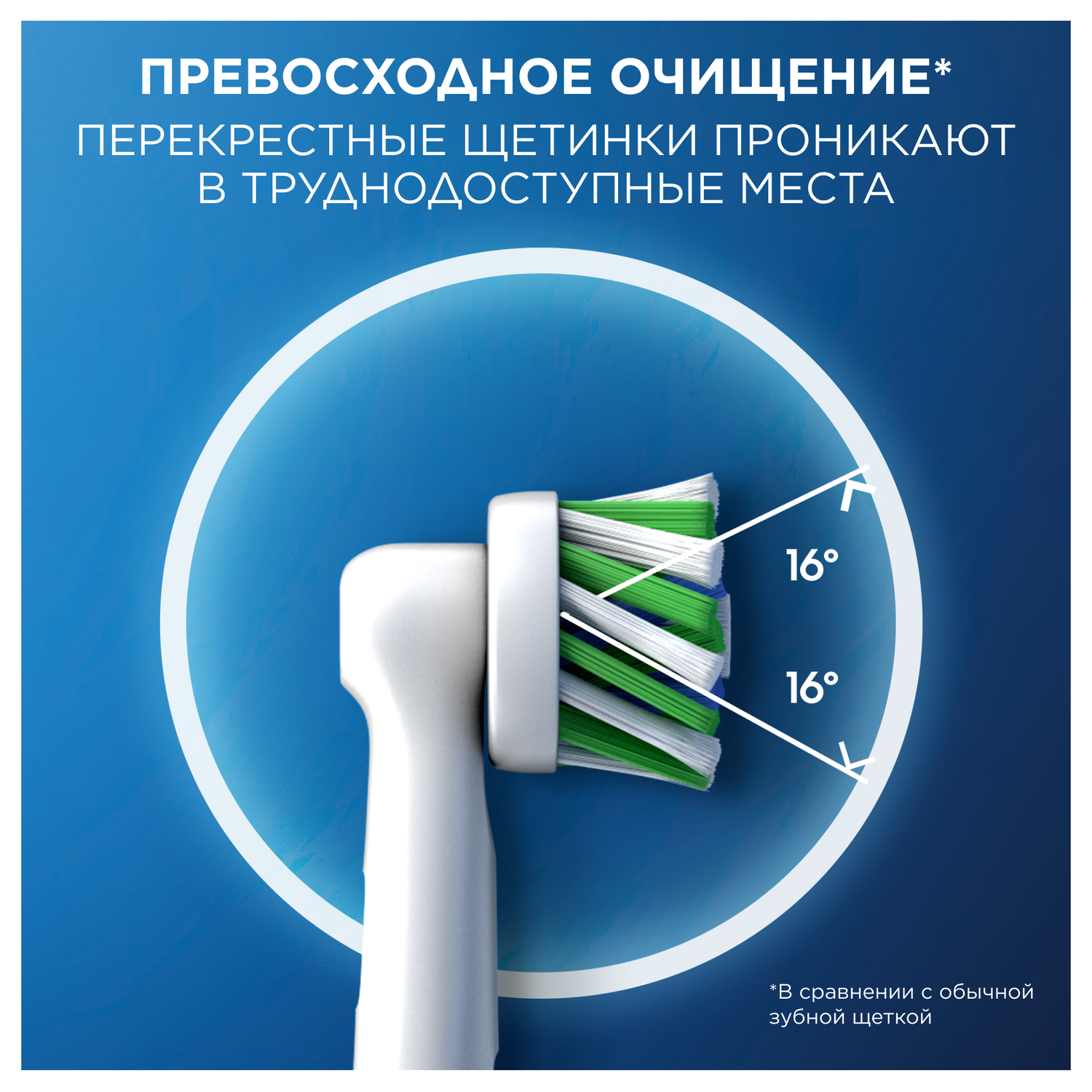 Насадки для электрических зубных щеток Oral-B Cross Action CleanMaximiser 4шт 80348194 - фото 4