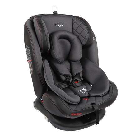 Автокресло Indigo Aero isofix Черно-Красный