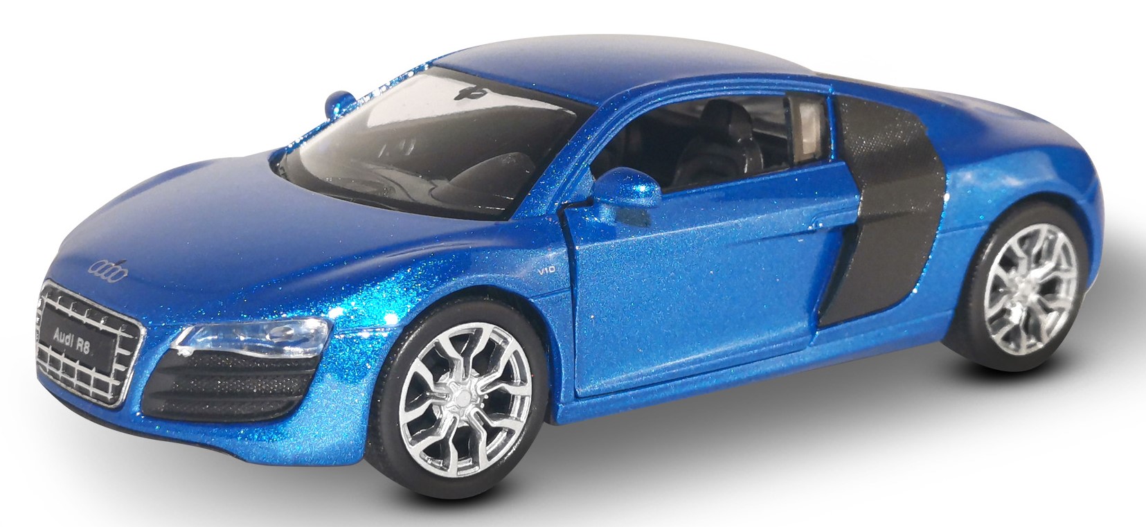 Машинка Welly модель 2009 Audi R8 V10 1:38 синий