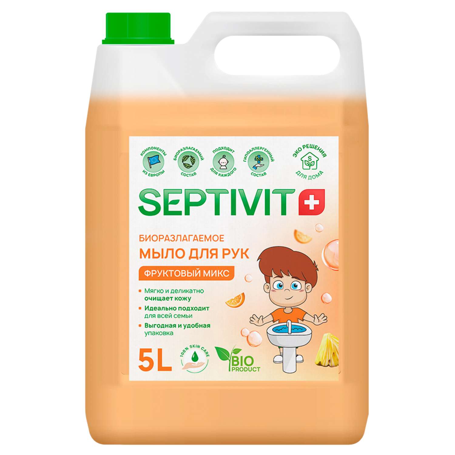 Жидкое мыло SEPTIVIT Premium Фруктовый микс 5 л - фото 1