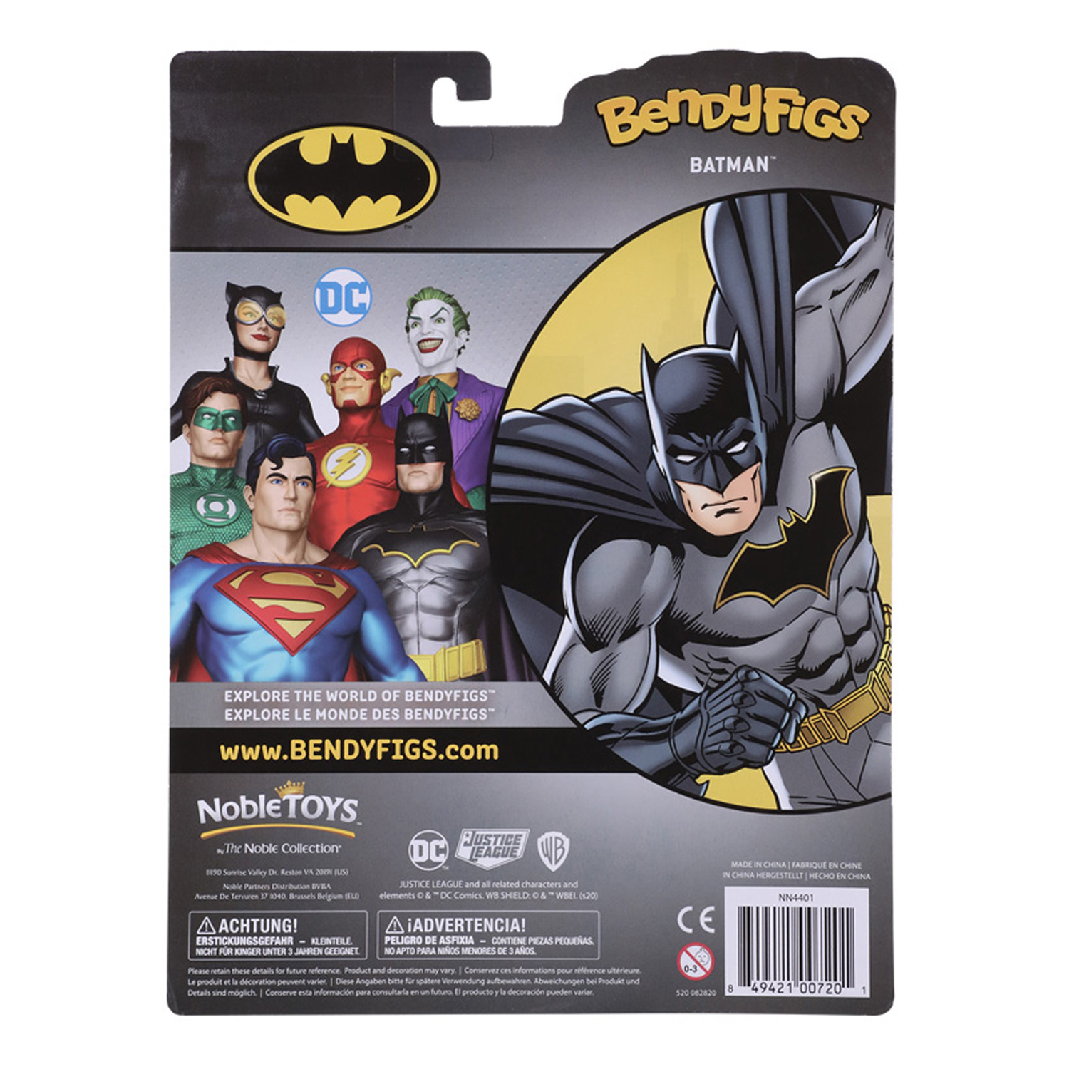 Фигурка DC Bendyfig Бэтмен 19 см гибкая - фото 3