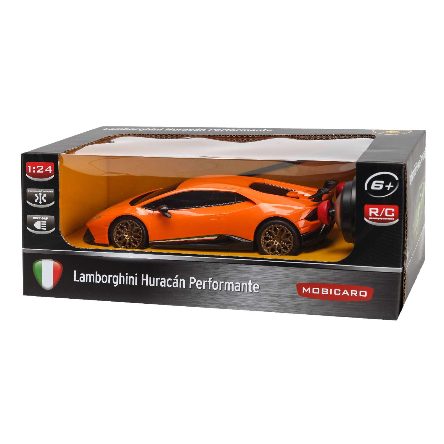 Машинка Mobicaro РУ 1:24 Huracan Performante Желтая YS933785 - фото 2