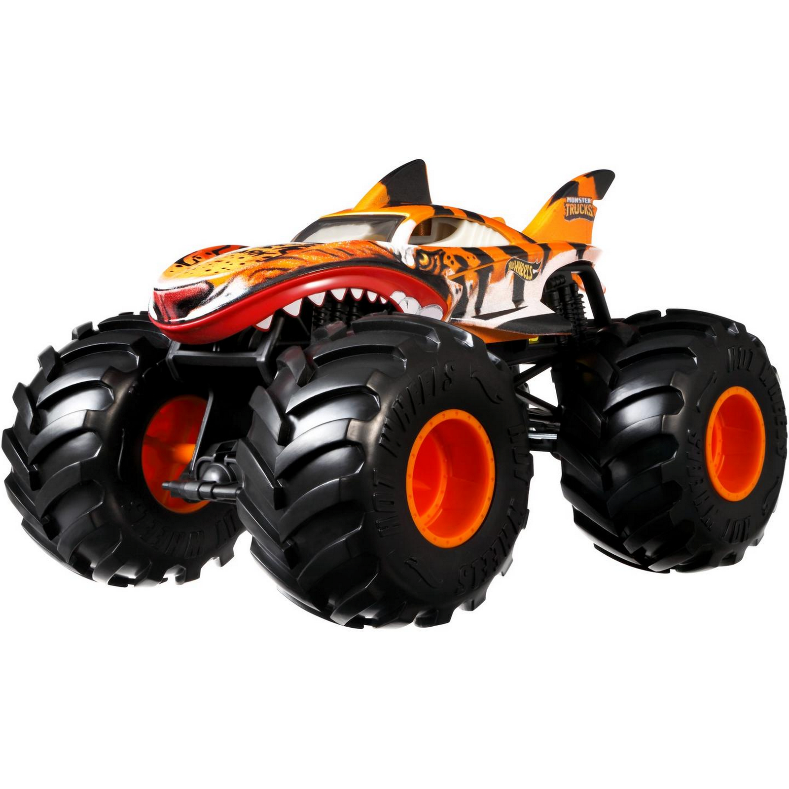 Машинка Hot Wheels Monster Trucks большой Тигровая акула GWL14 купить по  цене 2799 ₽ в интернет-магазине Детский мир