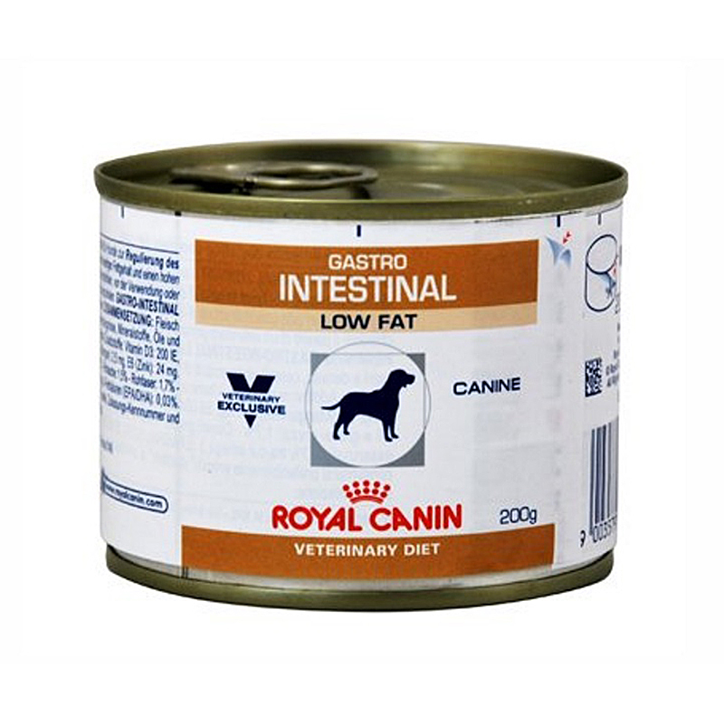 Корм для собак ROYAL CANIN Gastro Intestinal Low Fat Canine с ограниченным содержанием жиров при нарушениях пищеварения консервированный 0.2кг - фото 1