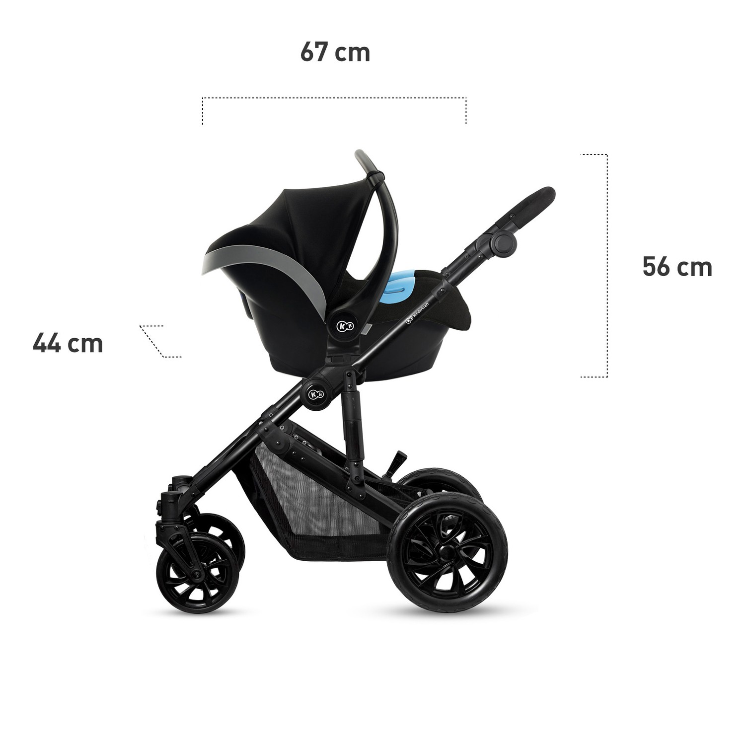 Коляска 3в1 Kinderkraft Prime Lite black - фото 18