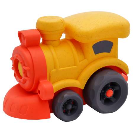 Игрушка Funky Toys Эко-машинка поезд Желтый 16 см FT0416349-2