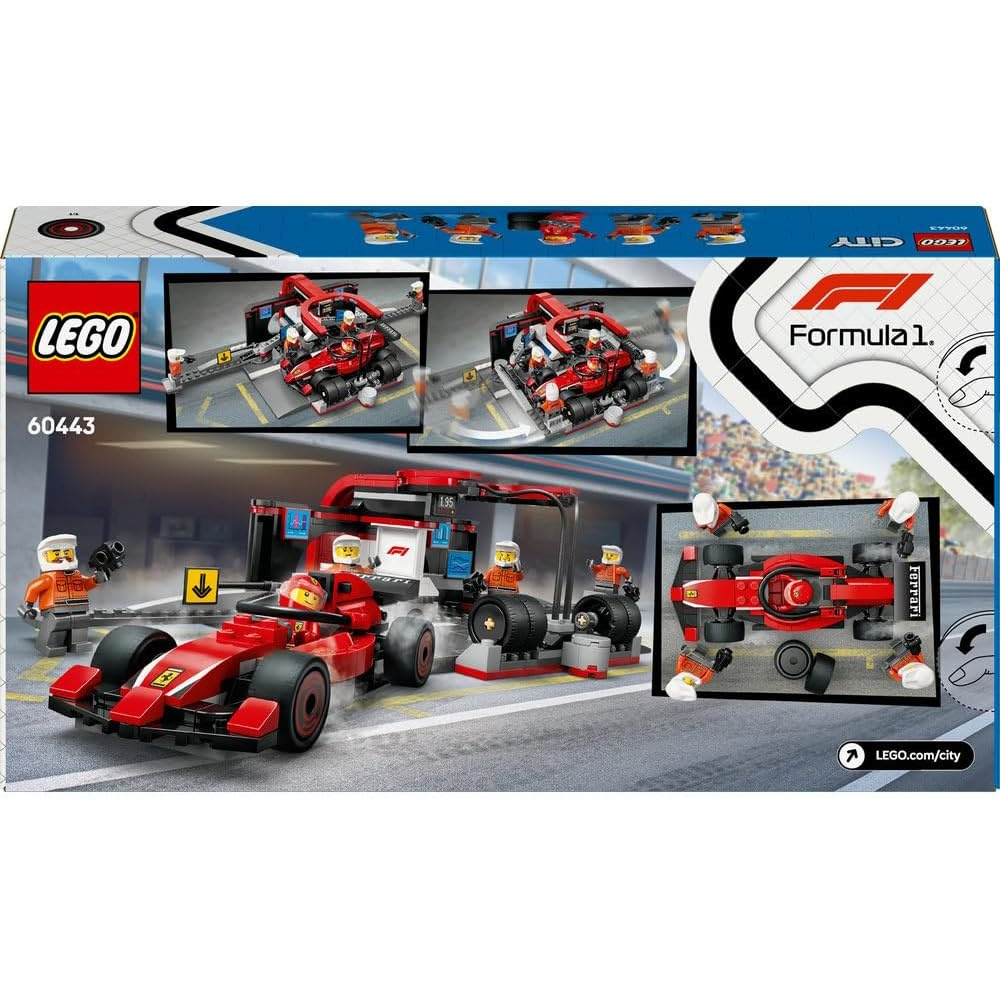 Конструктор LEGO Формула 1 Питстоп Ferrari Car 60443 - фото 10