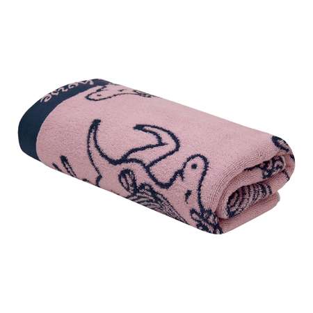 Махровое полотенце Bravo Единорог 60х120 см розовое