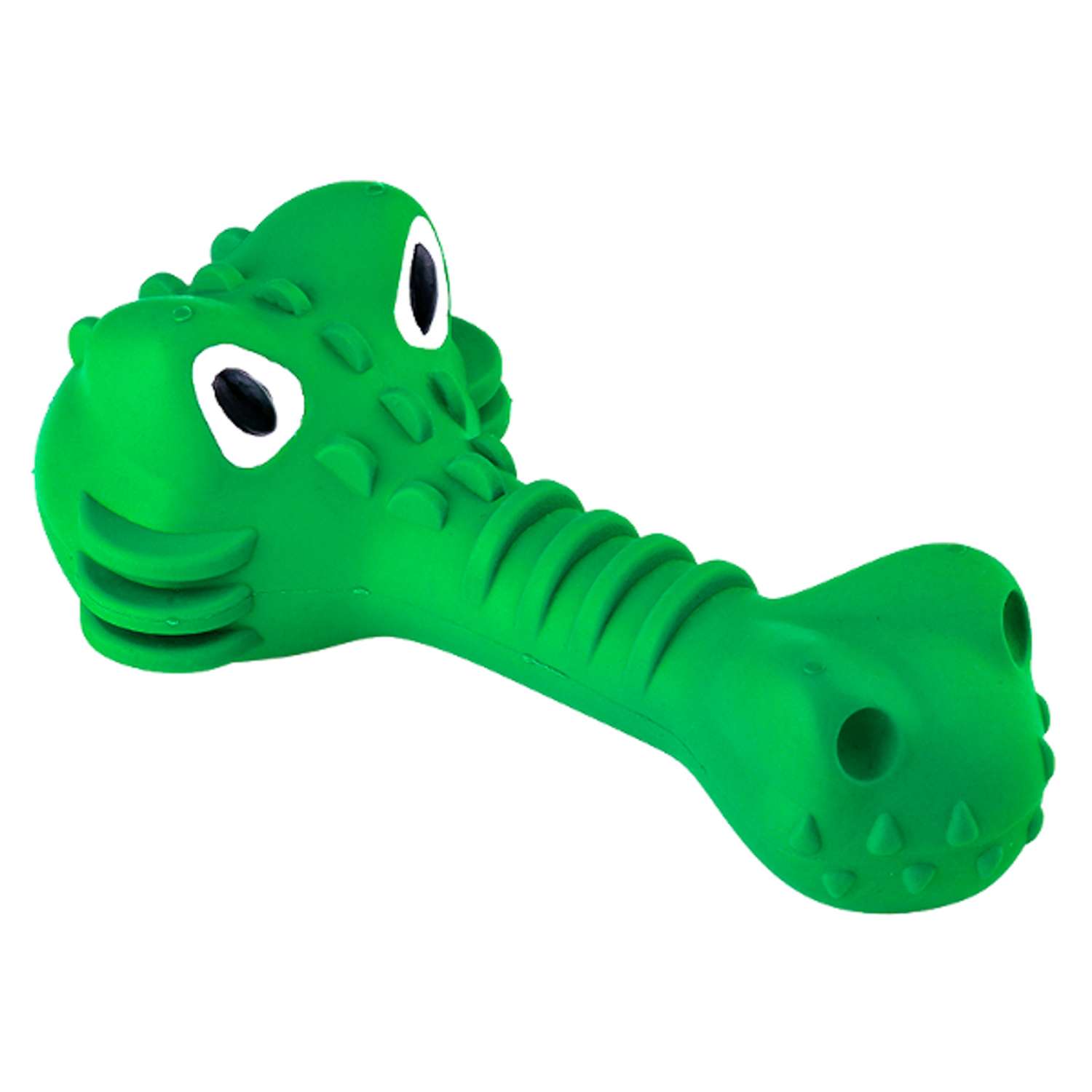 Игрушка для собак Mr.Kranch Крокодил с ароматом курицы 18см Зеленая - фото 5