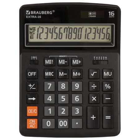 Калькулятор настольный Brauberg электронный 16 разрядов