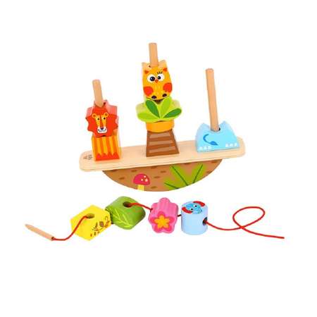 Игровой набор Tooky Toy Игра-баланс Животные со шнуровкой TY278A