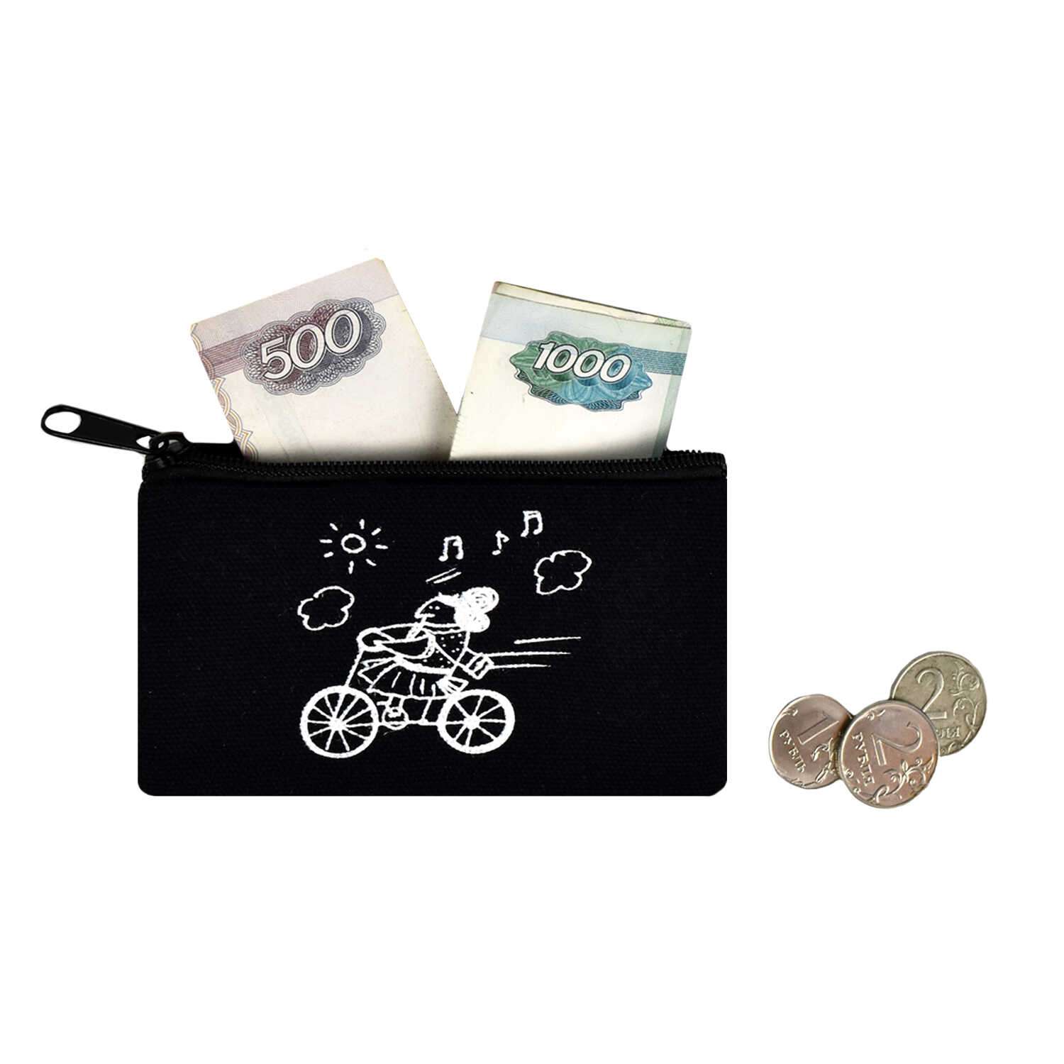 Кошелёк для банкнот и монет ФЕНИКС+ Варя На Велосипеде - фото 2